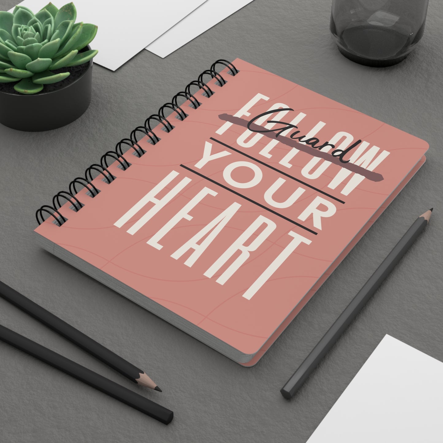 Guard Your Heard Spiral Bound Notebook