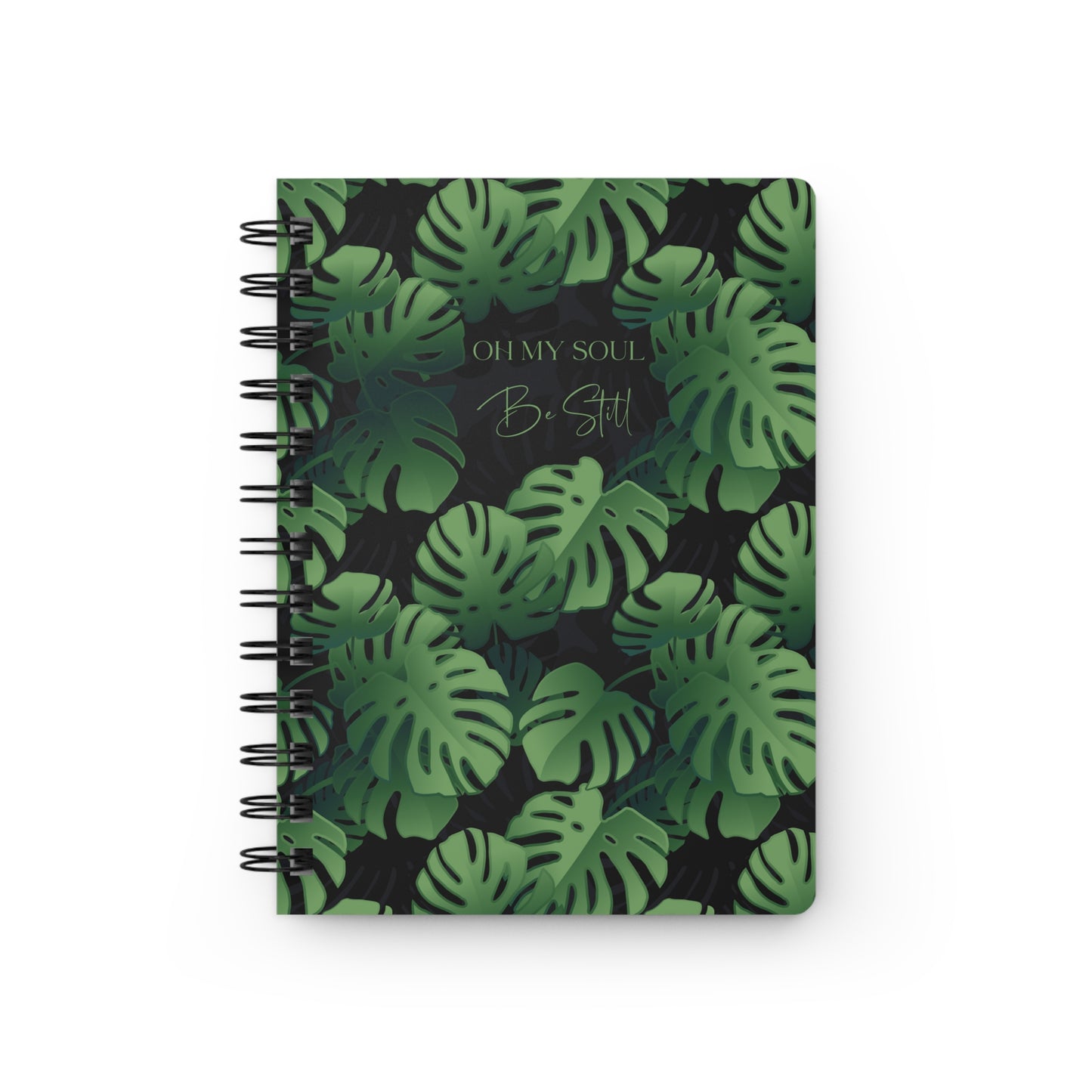 Oh My Soul Be Still all over print spiral bound journal notebook