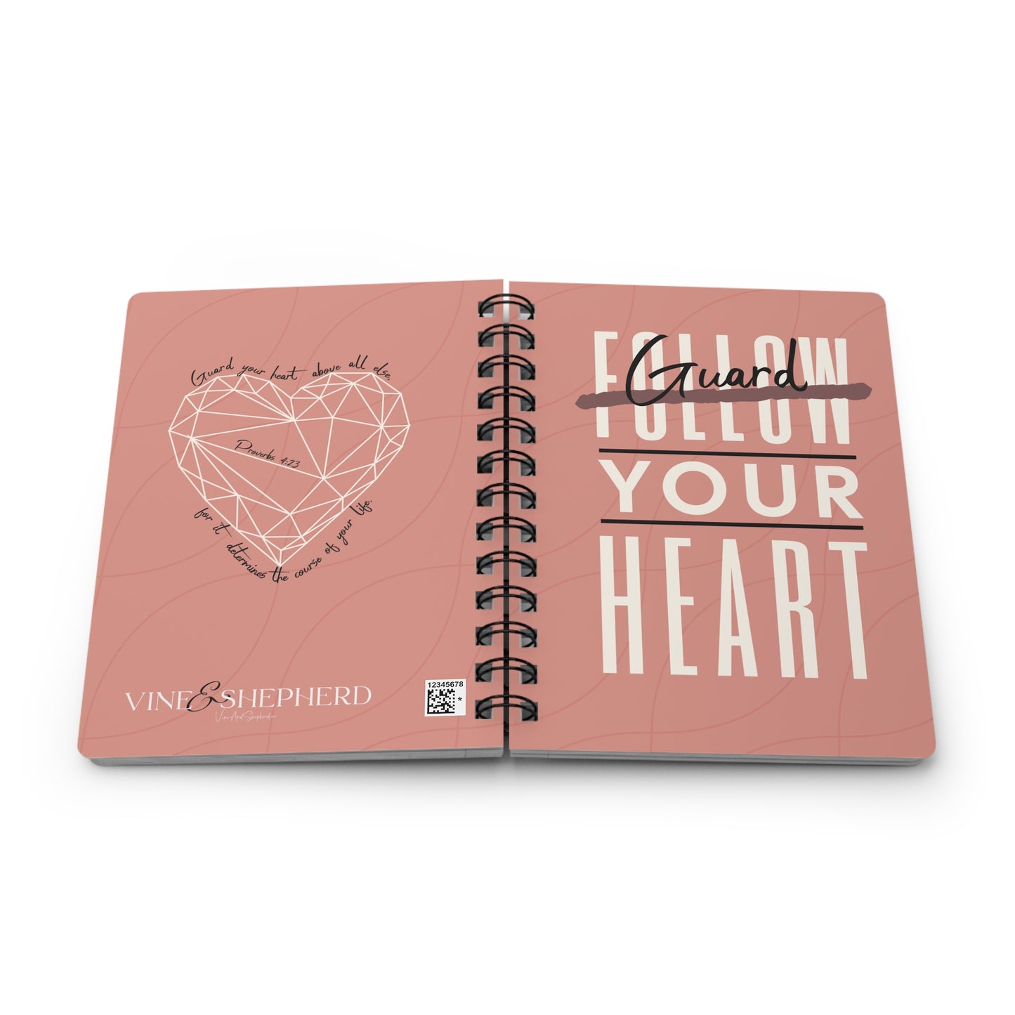 Guard Your Heard Spiral Bound Notebook