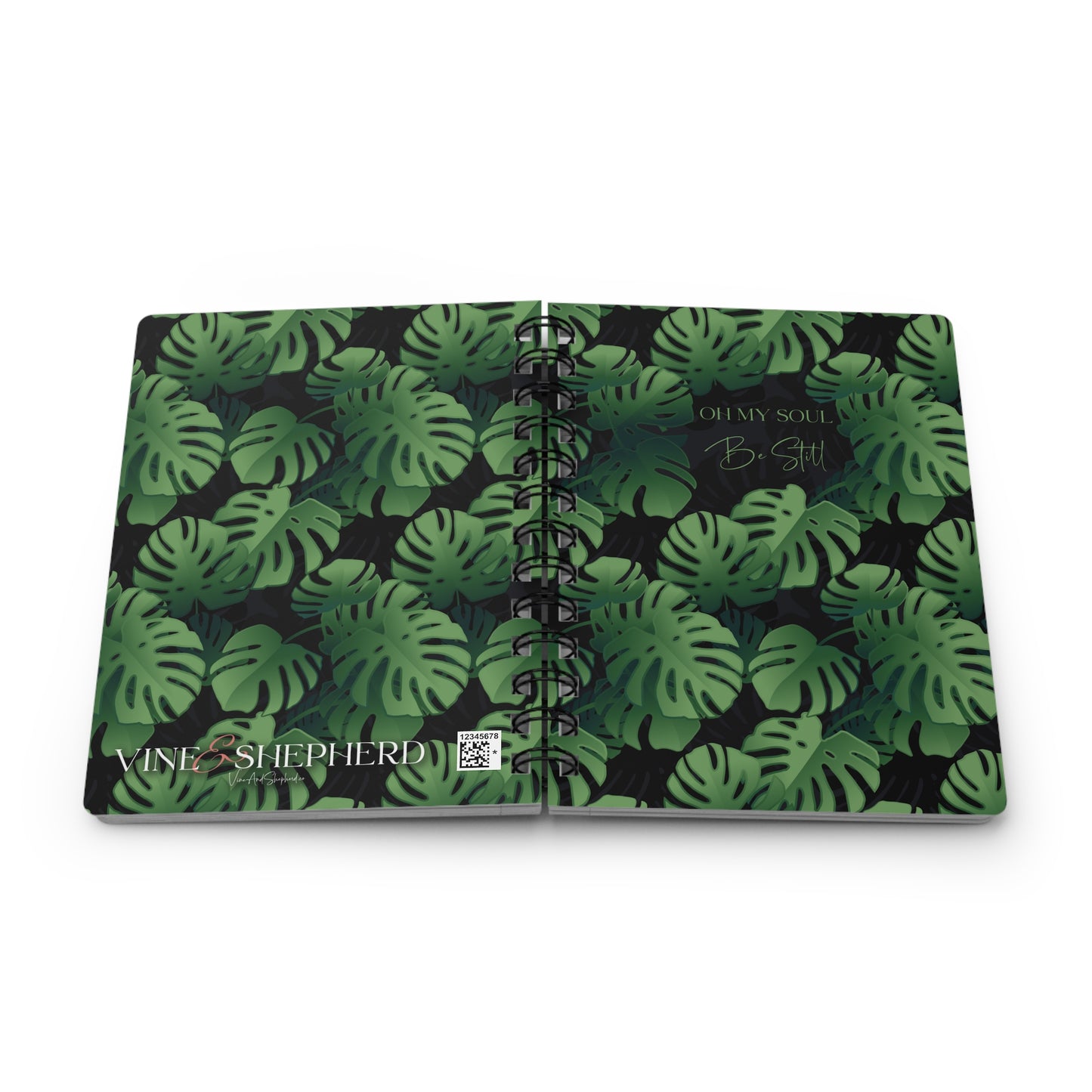 Oh My Soul Be Still all over print spiral bound journal notebook