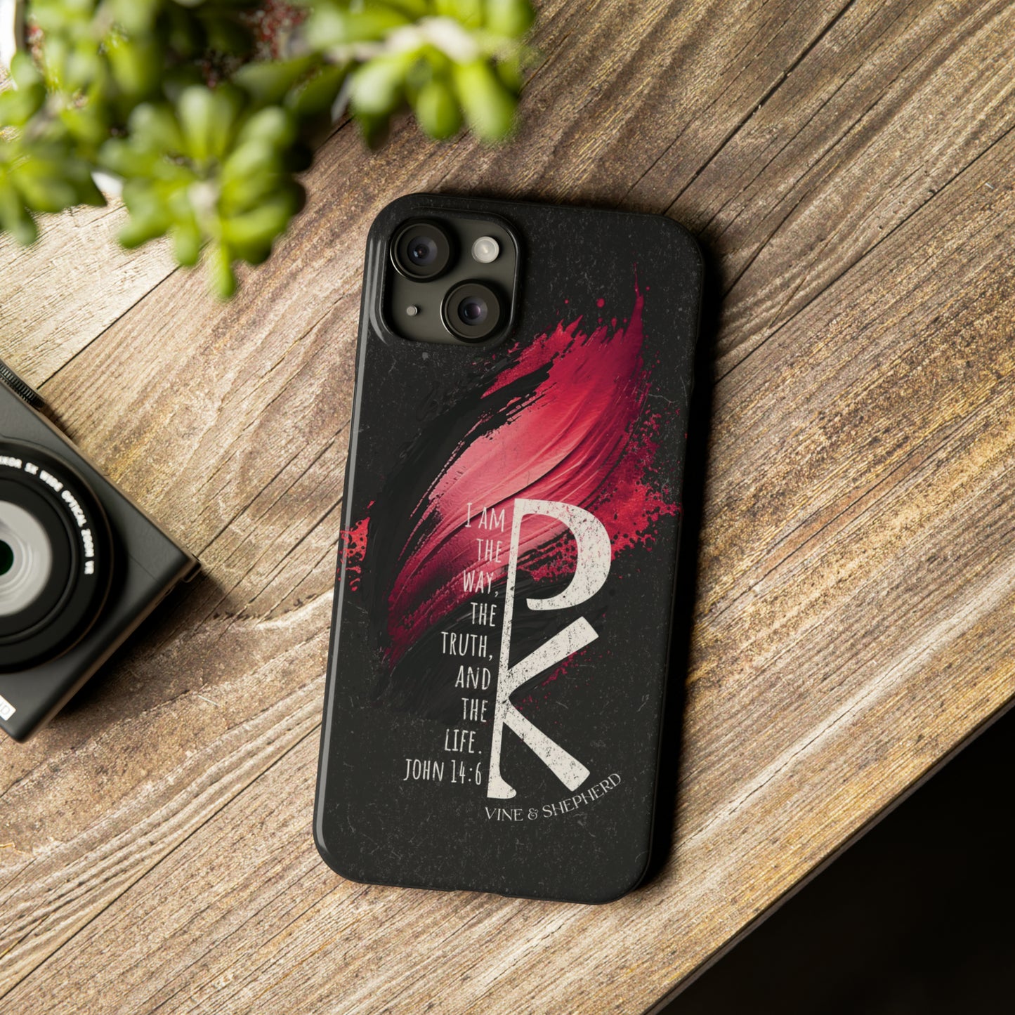 Chi Rho slim iPhone 15 Plus phone case