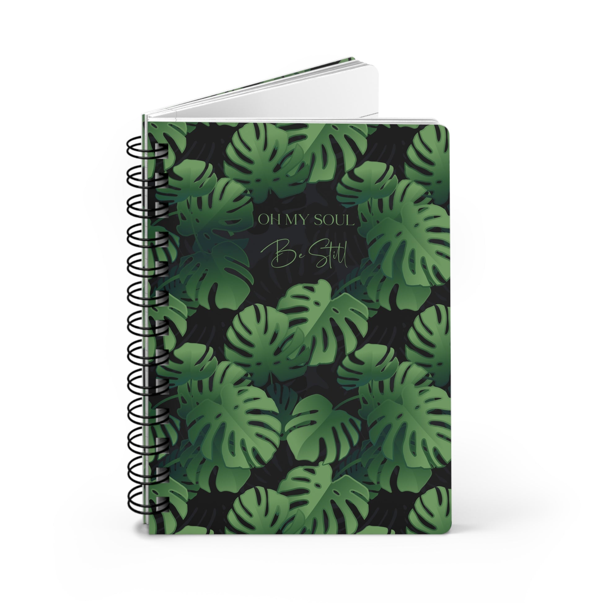 Oh My Soul Be Still all over print spiral bound journal notebook