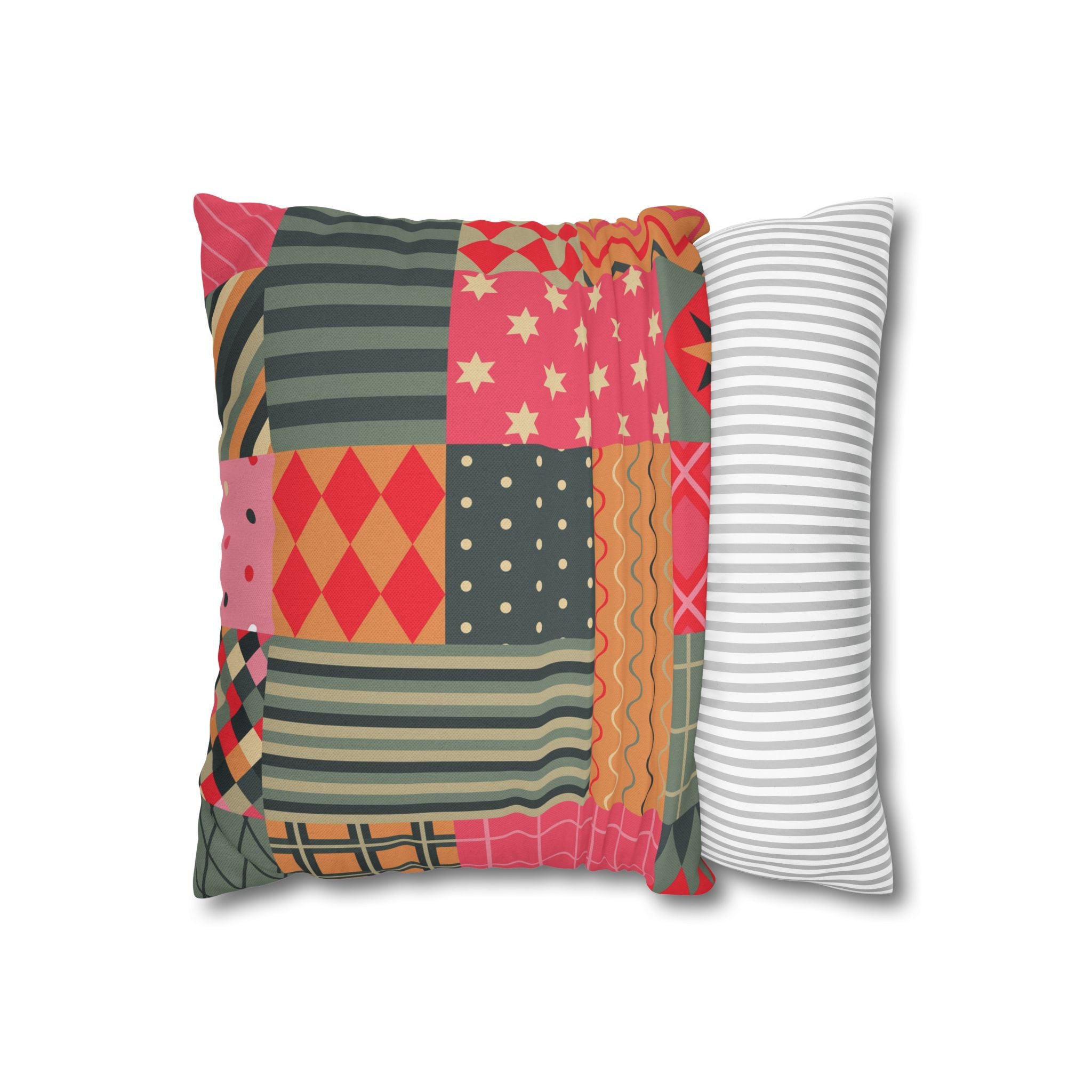 Geometric Square Christmas Pillowcase