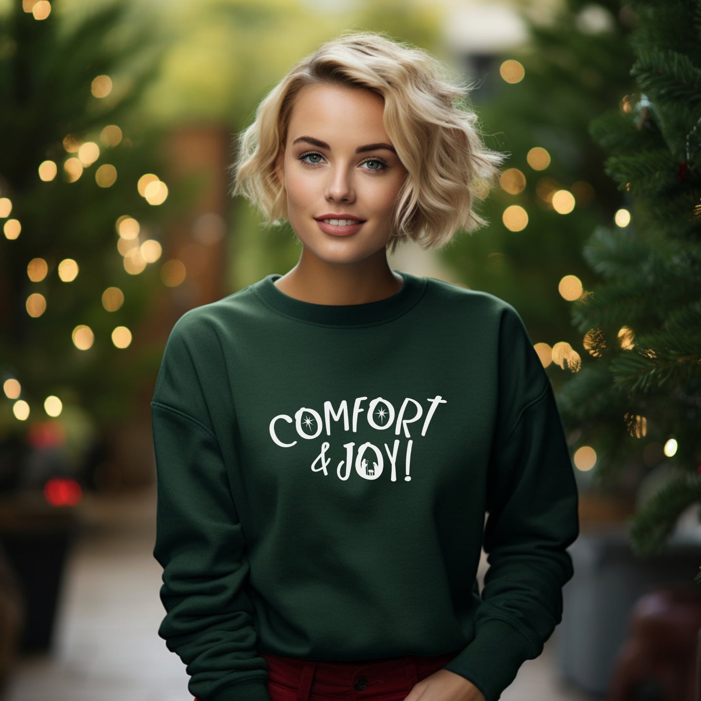 Comfort & Joy Sweatshirt in Forest Green