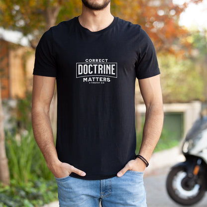 Correct Doctrine Matters t-shirt in vintage black
