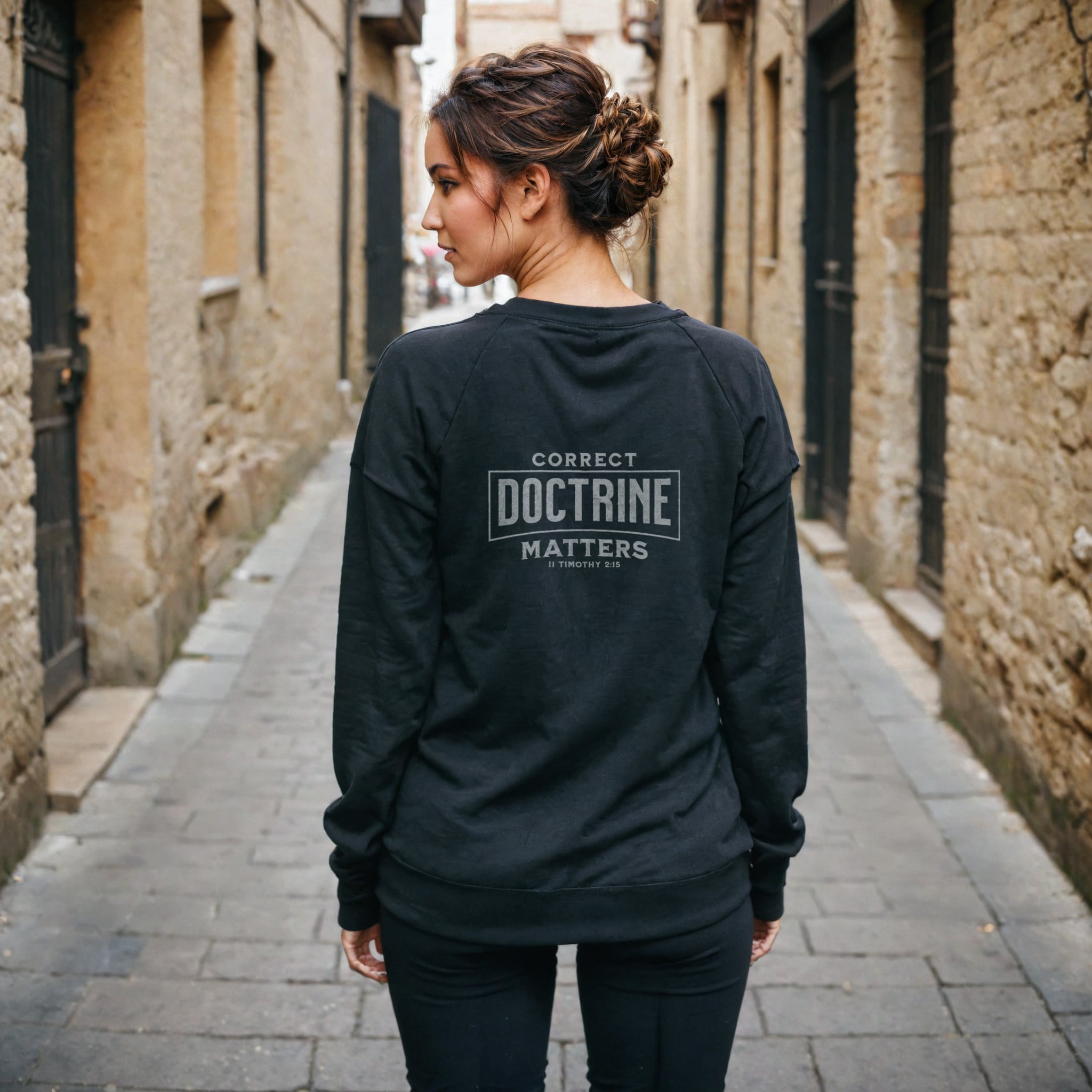 Correct Doctrine Matters sweatshirt in black