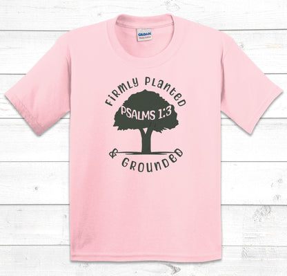 Firmly Planted kids t-shirt in Light Pink
