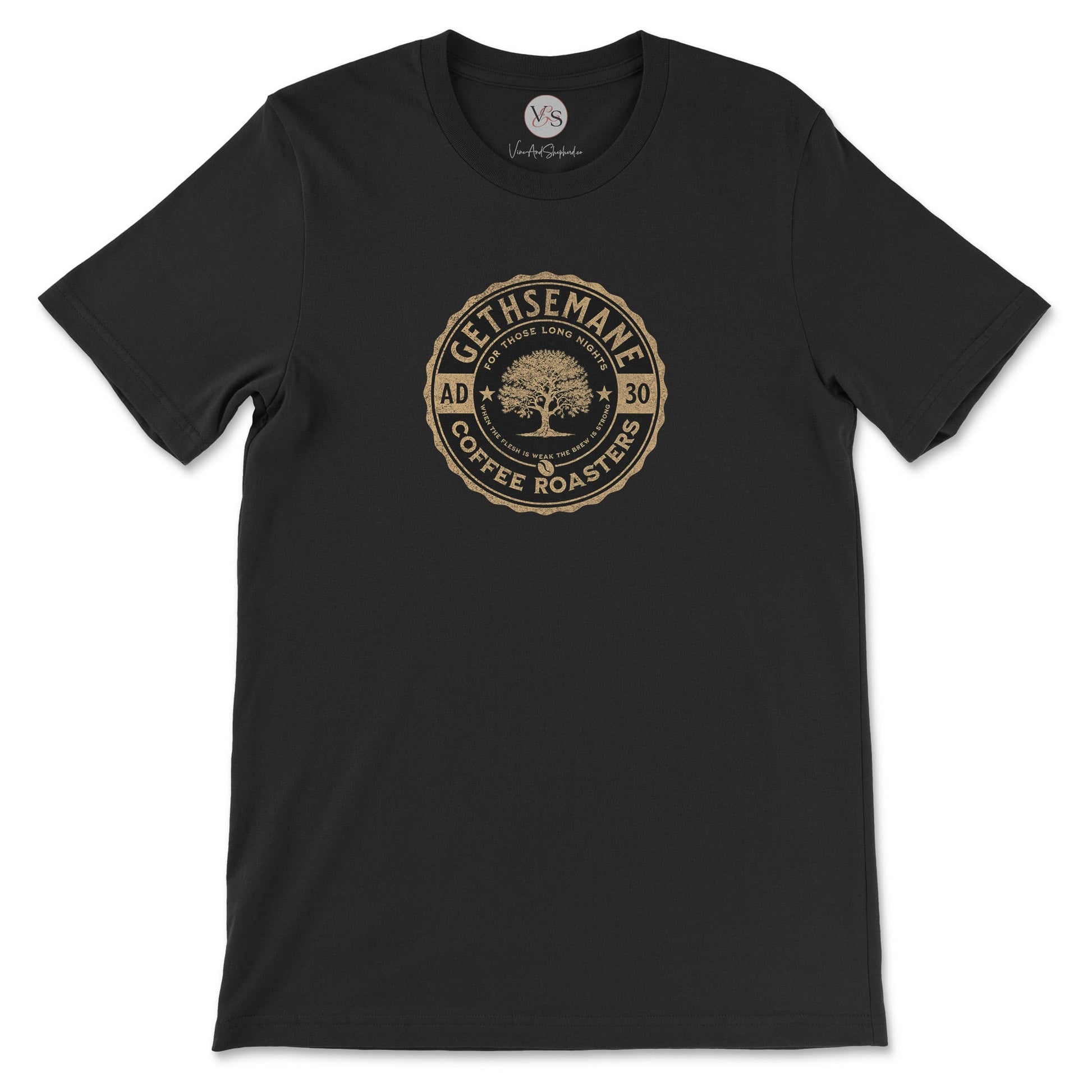 Gethsemane Coffee Roasters t-shirt in vintage black
