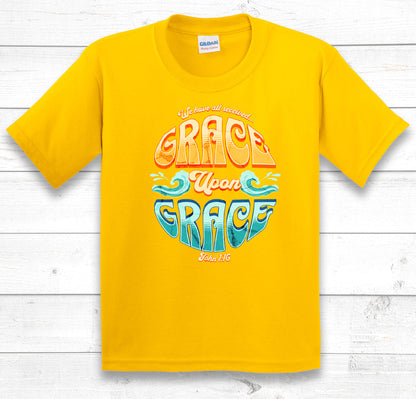 Grace Upon Grace kids t-shirt in daisy